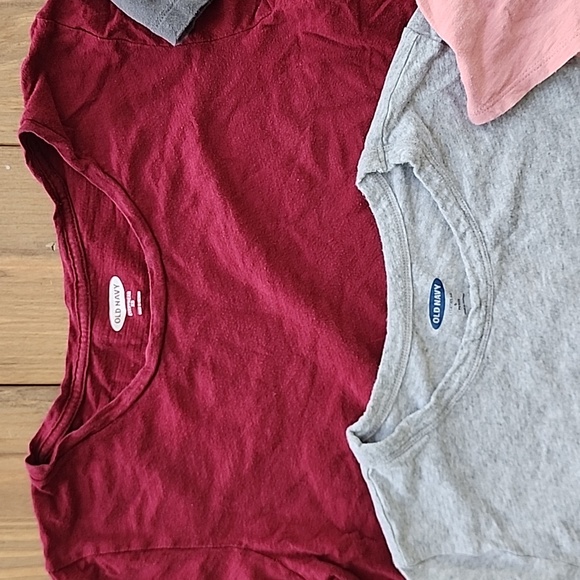 5 Old Navy Essential Everywear Short Sleeve T-Shirt Lot - Picture 2 of 15